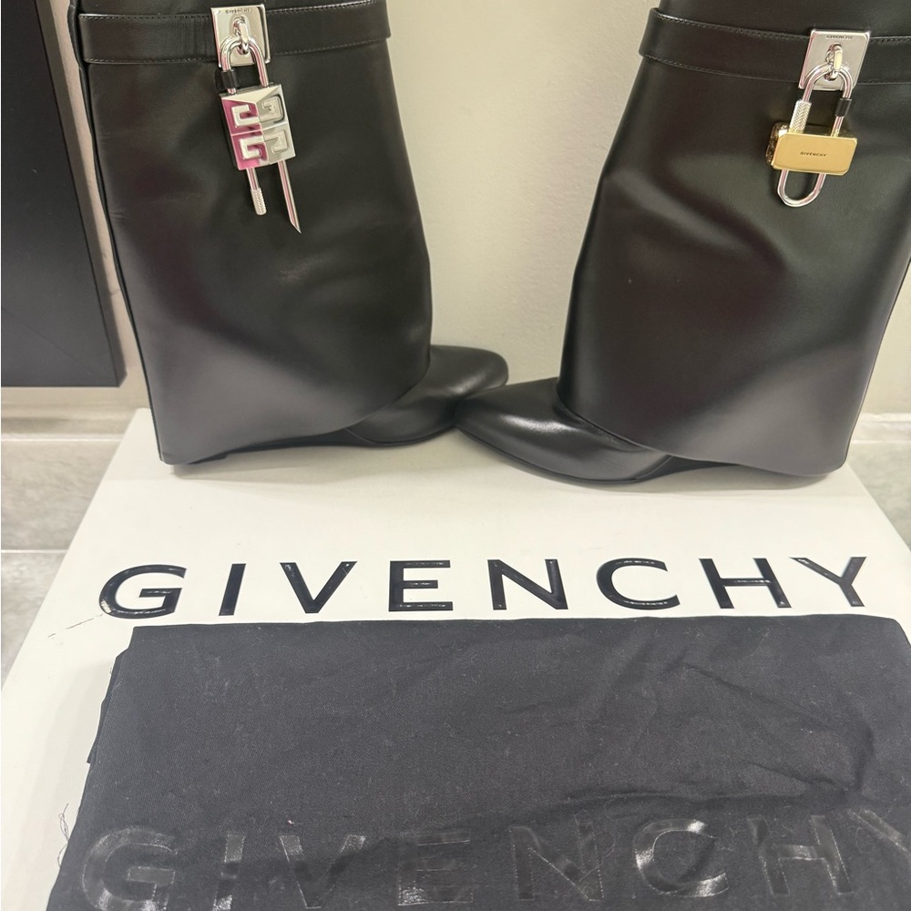 Givenchy Shark Lock Boots Black -Size 40 
“PRICE FIRM — WORN ONCE”